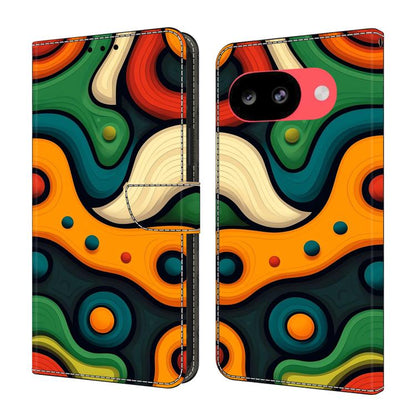 Crystal-Like Painted Vegan Leather Phone Case, For Google Pixel 10a, For Google Pixel 10 Pro XL, For Google Pixel 10 Pro, For Google Pixel 10, For Google Pixel 9a, For Google Pixel 9 Pro XL