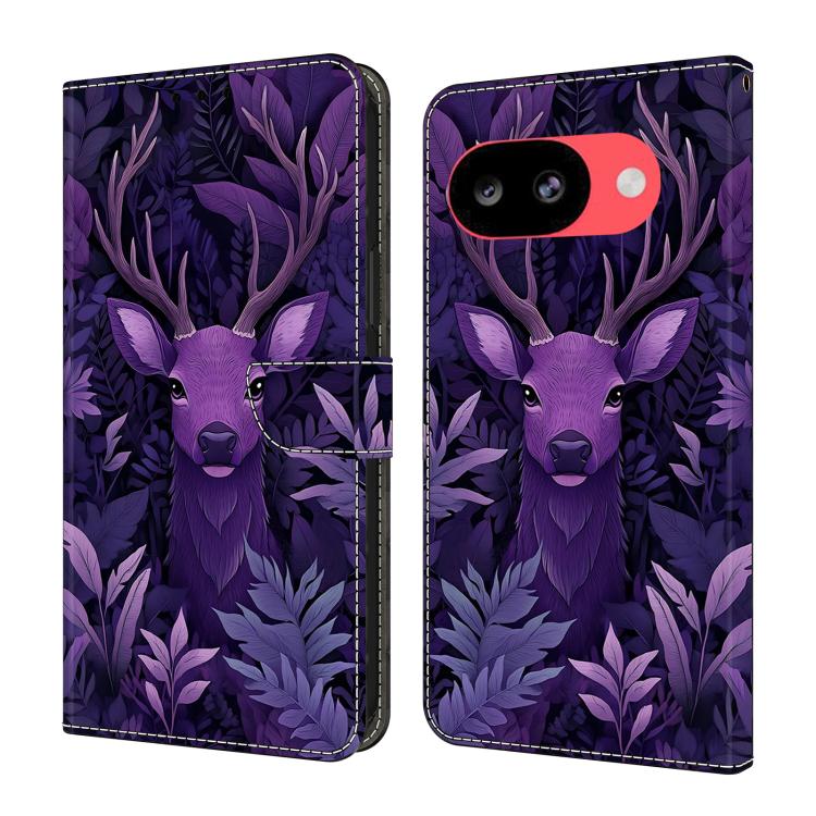 Crystal-Like Painted Vegan Leather Phone Case, For Google Pixel 10a, For Google Pixel 10 Pro XL, For Google Pixel 10 Pro, For Google Pixel 10, For Google Pixel 9a, For Google Pixel 9 Pro XL