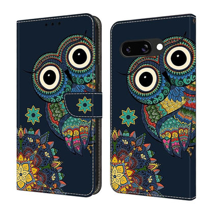 Crystal-Like Painted Vegan Leather Phone Case, For Google Pixel 10 / 10 Pro / 9 / 9 Pro, For Google Pixel 9a