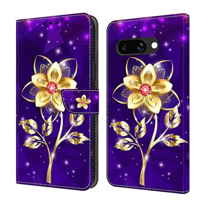 Crystal-Like Painted Vegan Leather Phone Case, For Google Pixel 10 / 10 Pro / 9 / 9 Pro, For Google Pixel 9a
