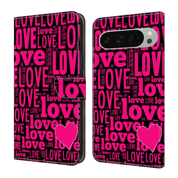 Crystal-Like Painted Vegan Leather Phone Case, For Google Pixel 10 / 10 Pro / 9 / 9 Pro, For Google Pixel 9a