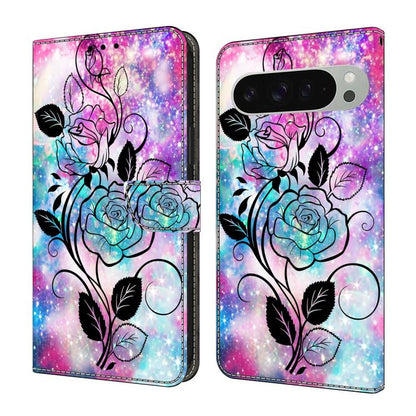 Crystal-Like Painted Vegan Leather Phone Case, For Google Pixel 10 / 10 Pro / 9 / 9 Pro, For Google Pixel 9a