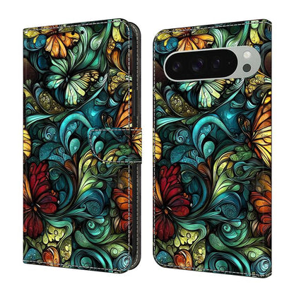Crystal-Like Painted Vegan Leather Phone Case, For Google Pixel 10 / 10 Pro / 9 / 9 Pro, For Google Pixel 9a