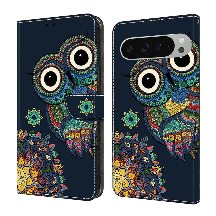 Crystal-Like Painted Vegan Leather Phone Case, For Google Pixel 10 / 10 Pro / 9 / 9 Pro, For Google Pixel 9a