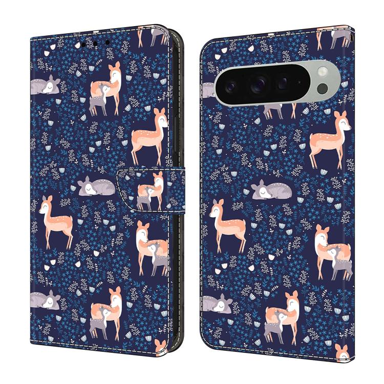 Crystal-Like Painted Vegan Leather Phone Case, For Google Pixel 10 / 10 Pro / 9 / 9 Pro, For Google Pixel 9a