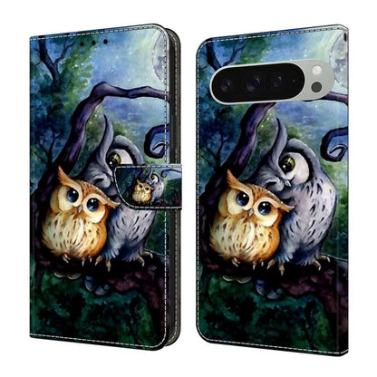 Crystal-Like Painted Vegan Leather Phone Case, For Google Pixel 10 / 10 Pro / 9 / 9 Pro, For Google Pixel 9a