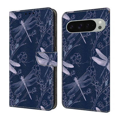 Crystal-Like Painted Vegan Leather Phone Case, For Google Pixel 10 / 10 Pro / 9 / 9 Pro, For Google Pixel 9a