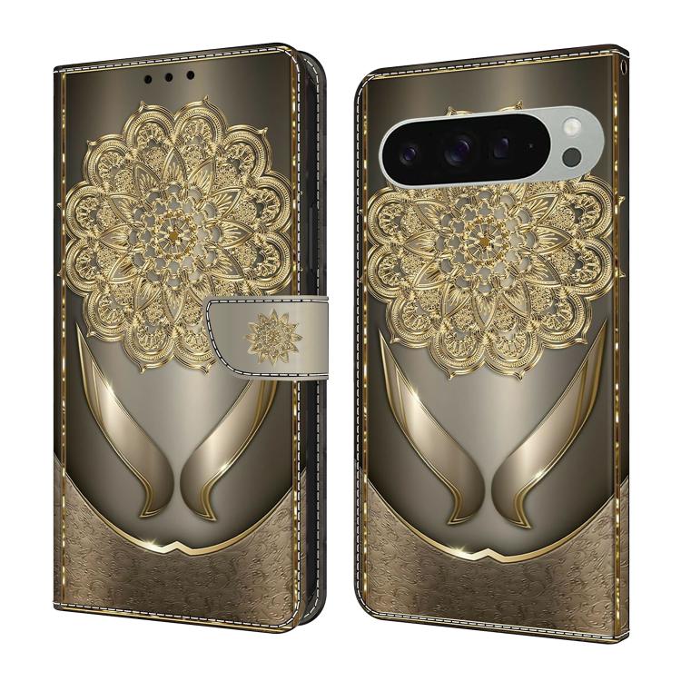 Crystal-Like Painted Vegan Leather Phone Case, For Google Pixel 10 / 10 Pro / 9 / 9 Pro, For Google Pixel 9a