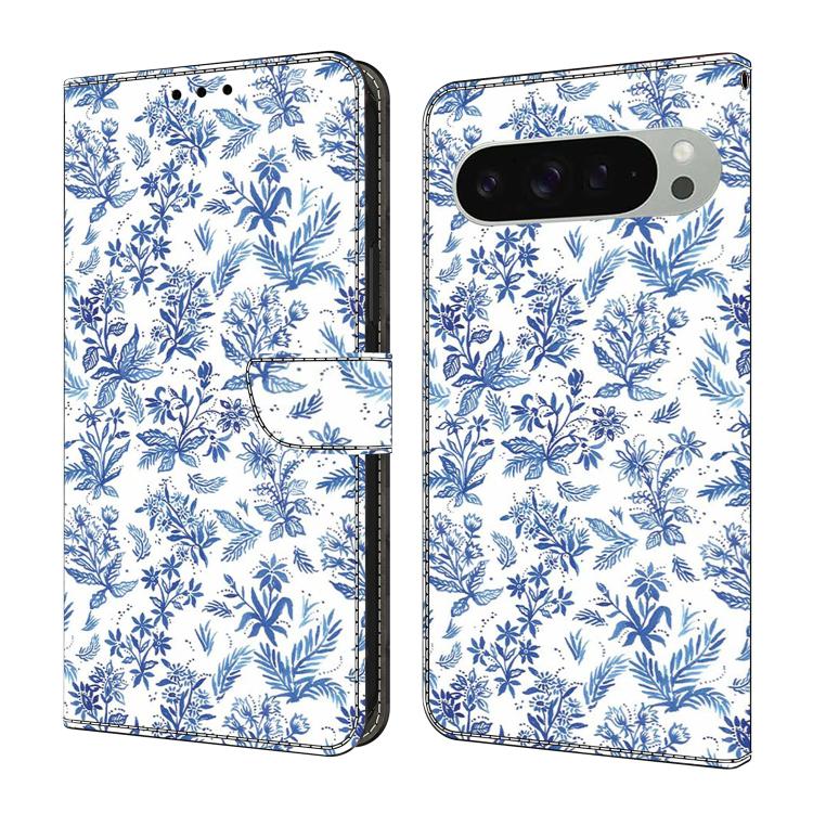 Crystal-Like Painted Vegan Leather Phone Case, For Google Pixel 10 / 10 Pro / 9 / 9 Pro, For Google Pixel 9a