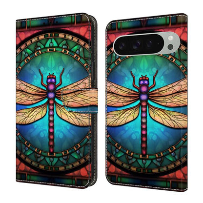 Crystal-Like Painted Vegan Leather Phone Case, For Google Pixel 10 / 10 Pro / 9 / 9 Pro, For Google Pixel 9a