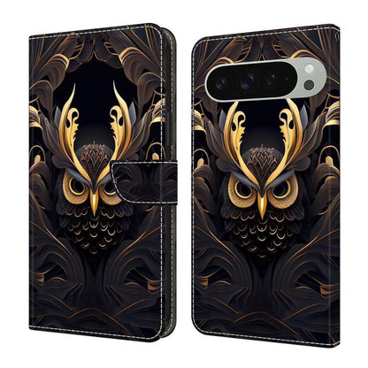 Crystal-Like Painted Vegan Leather Phone Case, For Google Pixel 10 / 10 Pro / 9 / 9 Pro, For Google Pixel 9a