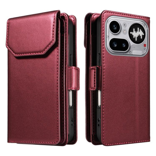 Multi Card Wallet Leather Phone Case with Strap, For Nothing Phone 4a Pro, For Nothing Phone 4a