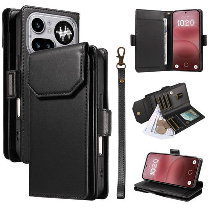 Multi Card Wallet Leather Phone Case with Strap, For Nothing Phone 4a Pro, For Nothing Phone 4a