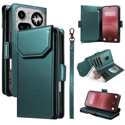 Multi Card Wallet Leather Phone Case with Strap, For Nothing Phone 4a Pro, For Nothing Phone 4a