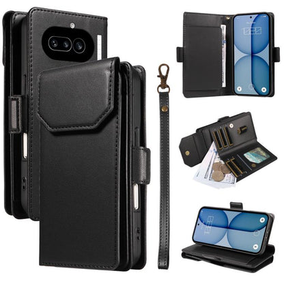 Multi Card Wallet Leather Phone Case with Strap, For Nothing Phone 4a Pro, For Nothing Phone 4a