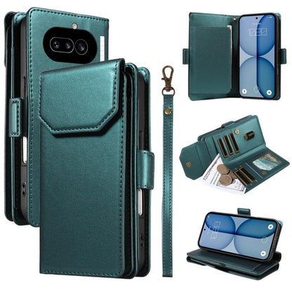 Multi Card Wallet Leather Phone Case with Strap, For Nothing Phone 4a Pro, For Nothing Phone 4a