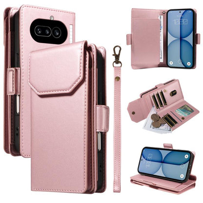 Multi Card Wallet Leather Phone Case with Strap, For Nothing Phone 4a Pro, For Nothing Phone 4a