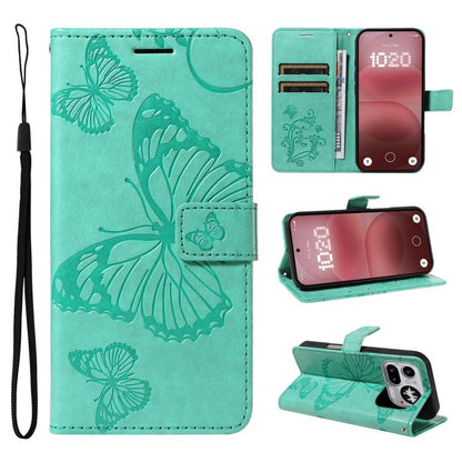 3D Butterfly Embossed Pattern Flip Leather Phone Case, For Nothing Phone 4a Pro, For Nothing Phone 4a