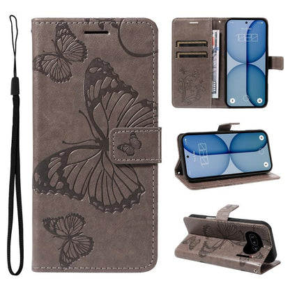 3D Butterfly Embossed Pattern Flip Leather Phone Case, For Nothing Phone 4a Pro, For Nothing Phone 4a