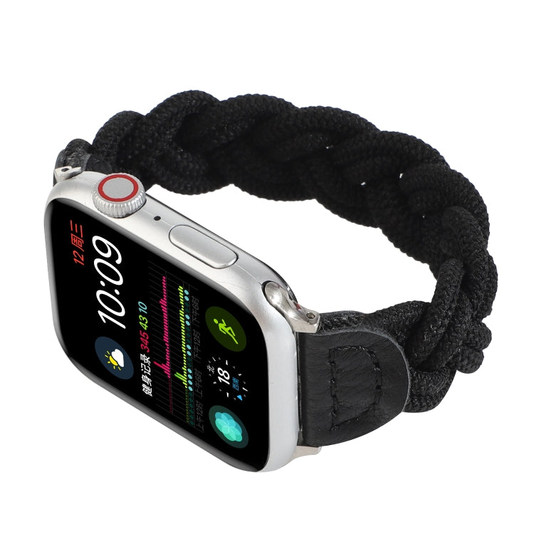 Bracelet de montre tissé élastique pour Apple Watch Series 6 & SE & 5 & 4 44mm / 3 & 2 & 1 42mm, 120mm, 130mm, 150mm, 160mm