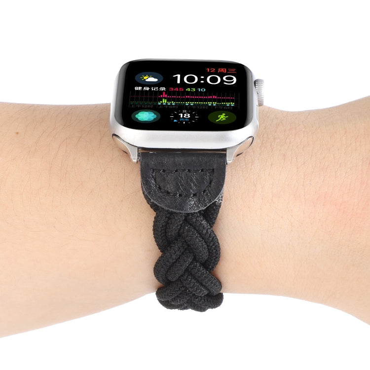 Bracelet de montre tissé élastique pour Apple Watch Series 6 & SE & 5 & 4 44mm / 3 & 2 & 1 42mm, 120mm, 130mm, 150mm, 160mm