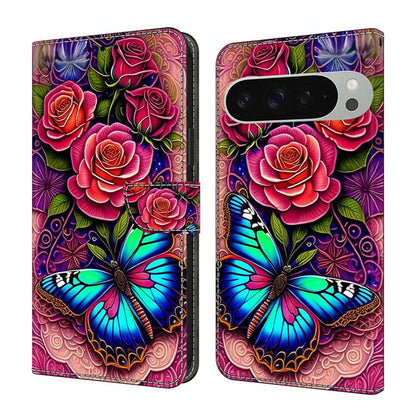 Crystal-Like Painted Vegan Leather Phone Case, For Google Pixel 10a, For Google Pixel 10 / 10 Pro / 9 / 9 Pro, For Google Pixel 9a