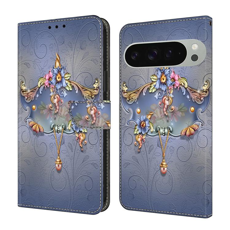 Crystal-Like Painted Vegan Leather Phone Case, For Google Pixel 10a, For Google Pixel 10 / 10 Pro / 9 / 9 Pro, For Google Pixel 9a