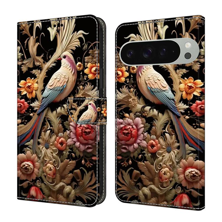 Crystal-Like Painted Vegan Leather Phone Case, For Google Pixel 10a, For Google Pixel 10 / 10 Pro / 9 / 9 Pro, For Google Pixel 9a