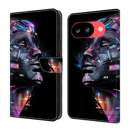 Crystal-Like Painted Vegan Leather Phone Case, For Google Pixel 10a, For Google Pixel 10 / 10 Pro / 9 / 9 Pro, For Google Pixel 9a