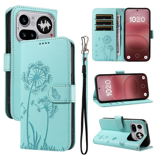 Dandelion Embossed Pattern Flip Leather Phone Case, For Nothing Phone 4a Pro, For Nothing Phone 4a