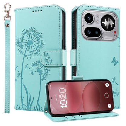 Dandelion Embossed Pattern Flip Leather Phone Case, For Nothing Phone 4a Pro, For Nothing Phone 4a