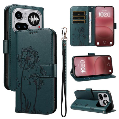 Dandelion Embossed Pattern Flip Leather Phone Case, For Nothing Phone 4a Pro, For Nothing Phone 4a