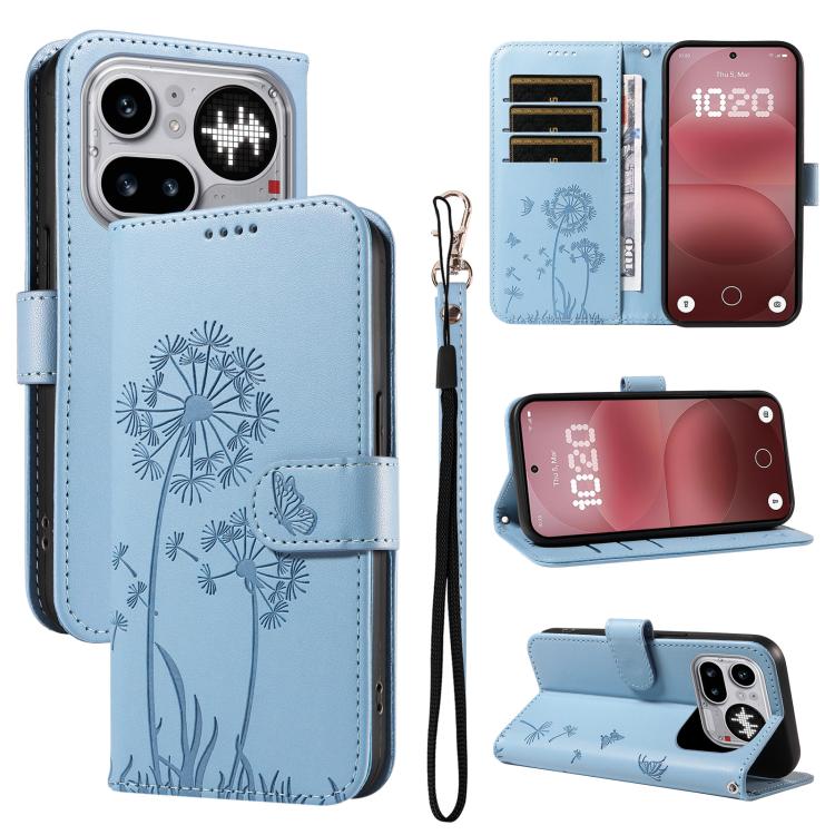 Dandelion Embossed Pattern Flip Leather Phone Case, For Nothing Phone 4a Pro, For Nothing Phone 4a