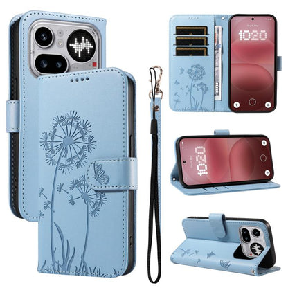 Dandelion Embossed Pattern Flip Leather Phone Case, For Nothing Phone 4a Pro, For Nothing Phone 4a