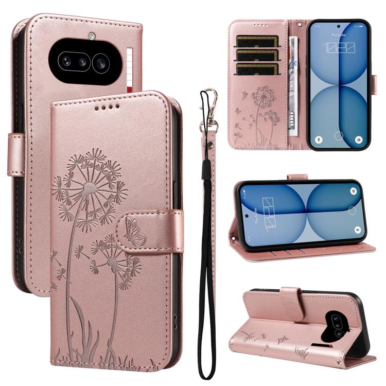 Dandelion Embossed Pattern Flip Leather Phone Case, For Nothing Phone 4a Pro, For Nothing Phone 4a