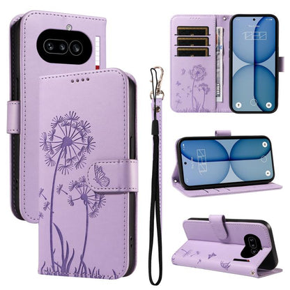 Dandelion Embossed Pattern Flip Leather Phone Case, For Nothing Phone 4a Pro, For Nothing Phone 4a