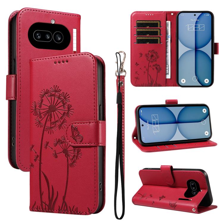 Dandelion Embossed Pattern Flip Leather Phone Case, For Nothing Phone 4a Pro, For Nothing Phone 4a
