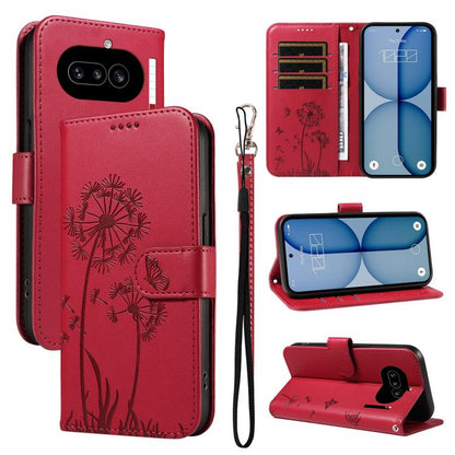 Dandelion Embossed Pattern Flip Leather Phone Case, For Nothing Phone 4a Pro, For Nothing Phone 4a