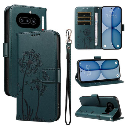 Dandelion Embossed Pattern Flip Leather Phone Case, For Nothing Phone 4a Pro, For Nothing Phone 4a