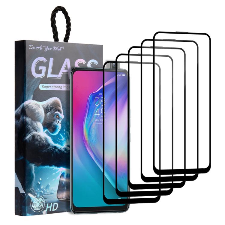 5pcs / Pack Do As You Wish Silk Screen Printed HD Tempered Glass Film, For Tecno Pop 10C 4G, For Tecno Spark 40 4G, For Tecno Pova 7 Ultra 5G, For Tecno Pova 7 4G, For Tecno Spark 30 Pro, For Tecno Spark 30 4G, For Tecno Pop 9 5G, For Tecno Spark Go 20...