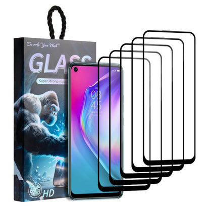 5pcs / Pack Do As You Wish Silk Screen Printed HD Tempered Glass Film, For Tecno Pop 10C 4G, For Tecno Spark 40 4G, For Tecno Pova 7 Ultra 5G, For Tecno Pova 7 4G, For Tecno Spark 30 Pro, For Tecno Spark 30 4G, For Tecno Pop 9 5G, For Tecno Spark Go 20...