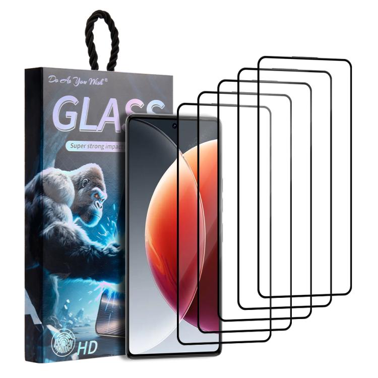 5pcs / Pack Do As You Wish Silk Screen Printed HD Tempered Glass Film, For Tecno Pop 10C 4G, For Tecno Spark 40 4G, For Tecno Pova 7 Ultra 5G, For Tecno Pova 7 4G, For Tecno Spark 30 Pro, For Tecno Spark 30 4G, For Tecno Pop 9 5G, For Tecno Spark Go 20...