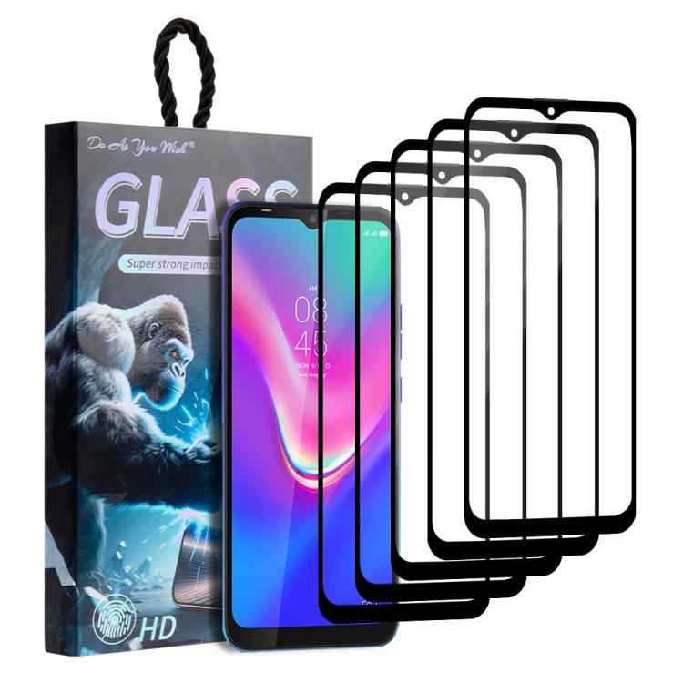 5pcs / Pack Do As You Wish Silk Screen Printed HD Tempered Glass Film, For Tecno Pop 10C 4G, For Tecno Spark 40 4G, For Tecno Pova 7 Ultra 5G, For Tecno Pova 7 4G, For Tecno Spark 30 Pro, For Tecno Spark 30 4G, For Tecno Pop 9 5G, For Tecno Spark Go 20...
