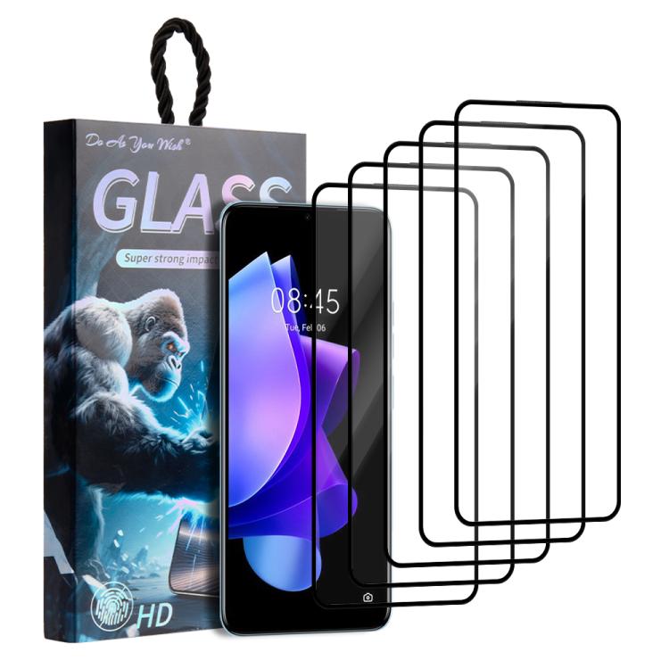5pcs / Pack Do As You Wish Silk Screen Printed HD Tempered Glass Film, For Tecno Pop 10C 4G, For Tecno Spark 40 4G, For Tecno Pova 7 Ultra 5G, For Tecno Pova 7 4G, For Tecno Spark 30 Pro, For Tecno Spark 30 4G, For Tecno Pop 9 5G, For Tecno Spark Go 20...