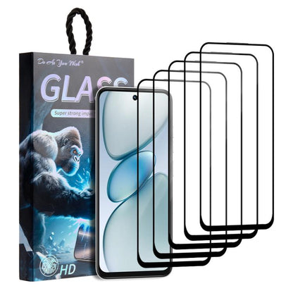 5pcs / Pack Do As You Wish Silk Screen Printed HD Tempered Glass Film, For Tecno Pop 10C 4G, For Tecno Spark 40 4G, For Tecno Pova 7 Ultra 5G, For Tecno Pova 7 4G, For Tecno Spark 30 Pro, For Tecno Spark 30 4G, For Tecno Pop 9 5G, For Tecno Spark Go 20...