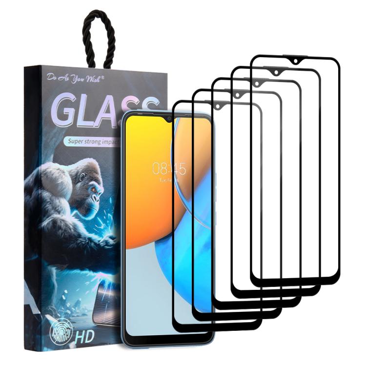 5pcs / Pack Do As You Wish Silk Screen Printed HD Tempered Glass Film, For Tecno Pop 10C 4G, For Tecno Spark 40 4G, For Tecno Pova 7 Ultra 5G, For Tecno Pova 7 4G, For Tecno Spark 30 Pro, For Tecno Spark 30 4G, For Tecno Pop 9 5G, For Tecno Spark Go 20...