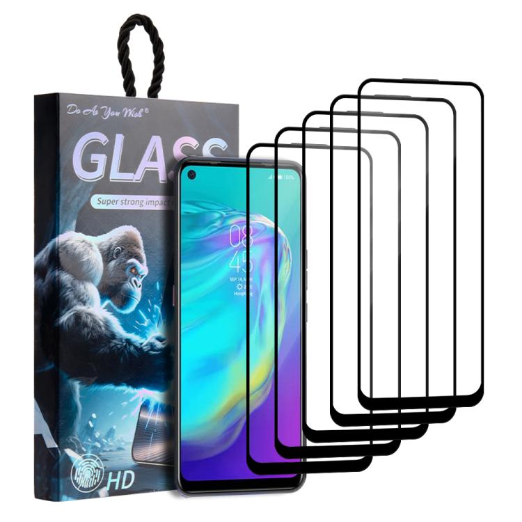 5pcs / Pack Do As You Wish Silk Screen Printed HD Tempered Glass Film, For Tecno Pop 10C 4G, For Tecno Spark 40 4G, For Tecno Pova 7 Ultra 5G, For Tecno Pova 7 4G, For Tecno Spark 30 Pro, For Tecno Spark 30 4G, For Tecno Pop 9 5G, For Tecno Spark Go 20...