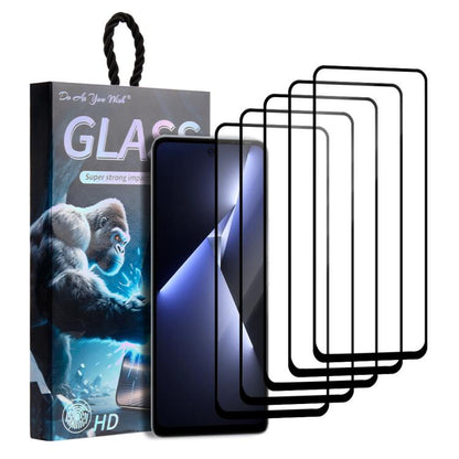 5pcs / Pack Do As You Wish Silk Screen Printed HD Tempered Glass Film, For Tecno Pop 10C 4G, For Tecno Spark 40 4G, For Tecno Pova 7 Ultra 5G, For Tecno Pova 7 4G, For Tecno Spark 30 Pro, For Tecno Spark 30 4G, For Tecno Pop 9 5G, For Tecno Spark Go 20...