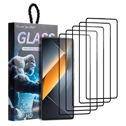 5pcs / Pack Do As You Wish Silk Screen Printed HD Tempered Glass Film, For Tecno Pop 10C 4G, For Tecno Spark 40 4G, For Tecno Pova 7 Ultra 5G, For Tecno Pova 7 4G, For Tecno Spark 30 Pro, For Tecno Spark 30 4G, For Tecno Pop 9 5G, For Tecno Spark Go 20...