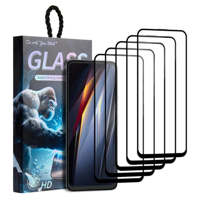 5pcs / Pack Do As You Wish Silk Screen Printed HD Tempered Glass Film, For Tecno Pop 10C 4G, For Tecno Spark 40 4G, For Tecno Pova 7 Ultra 5G, For Tecno Pova 7 4G, For Tecno Spark 30 Pro, For Tecno Spark 30 4G, For Tecno Pop 9 5G, For Tecno Spark Go 20...